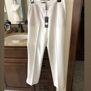 Off white tapered pants.bcbg